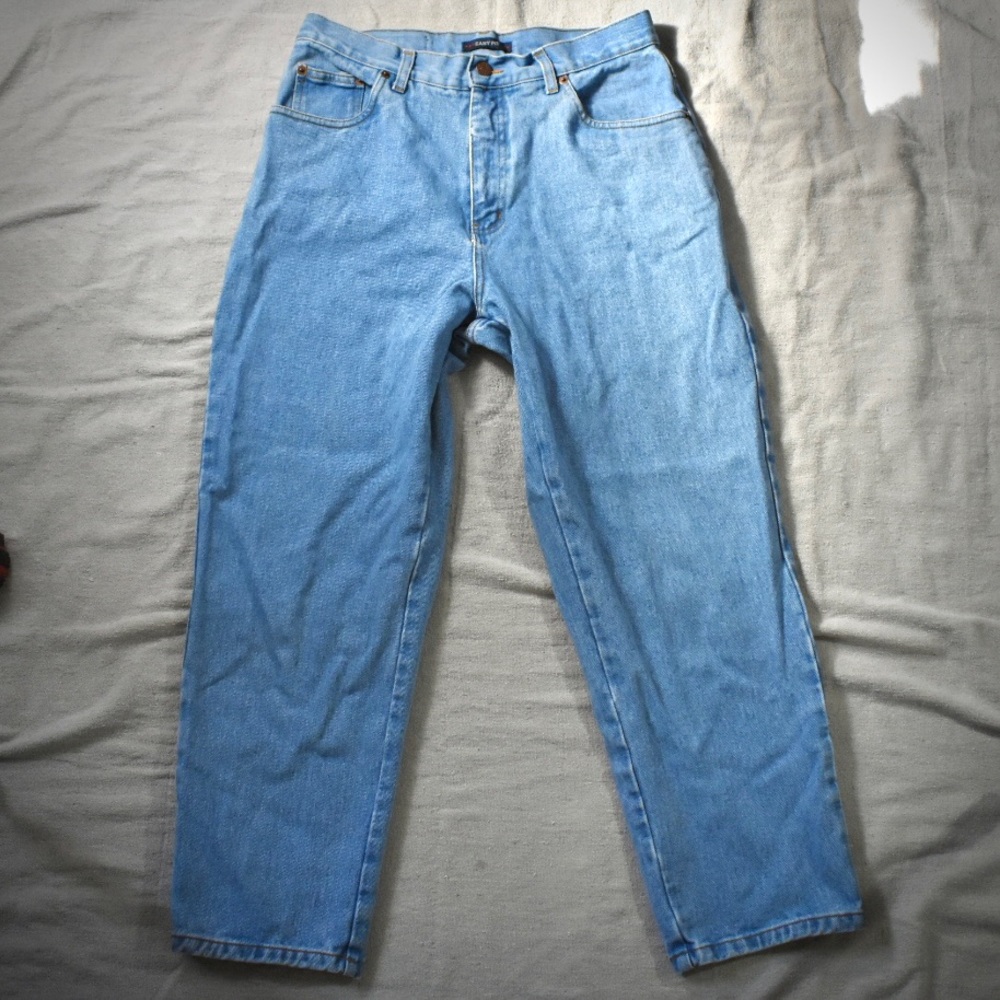 💜 Bill Blass Easy Fit Light Wash Ankle Length Jeans